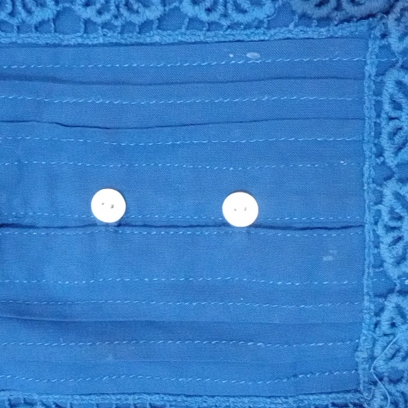 Cable & Gauge bohemian peasant blouse sz M - Picture 6 of 7